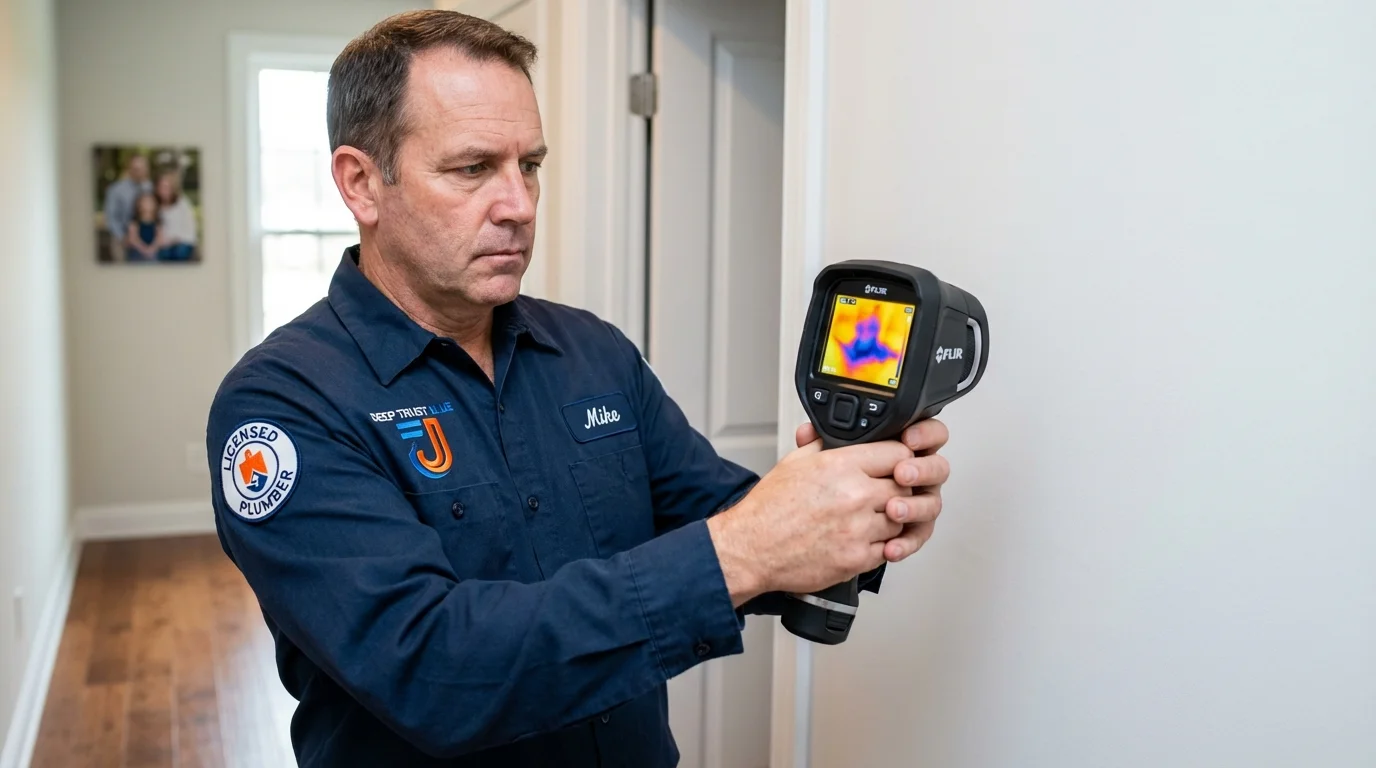Thermal imaging leak detection by Johns Plumbing LLC in Saint Peter